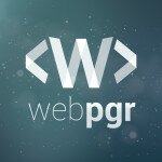 Webpgr Logo White on BG sq 800
